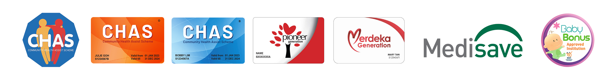 CHAS, Pioneer and Merdeka Generation, Medisave and Baby Bonus